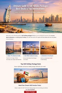 UAE holiday packages